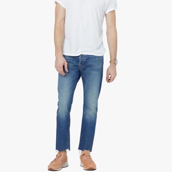 NWT Mother The Neat Ankle Step Men’s Jeans Bootcamp Straight Button Fly Size 30 - Picture 11 of 16